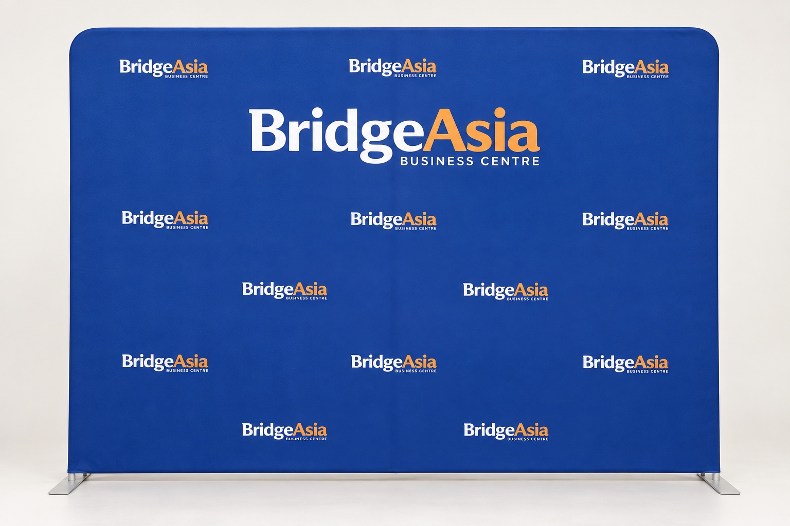 BridgeAsia custom printed fabric backdrop